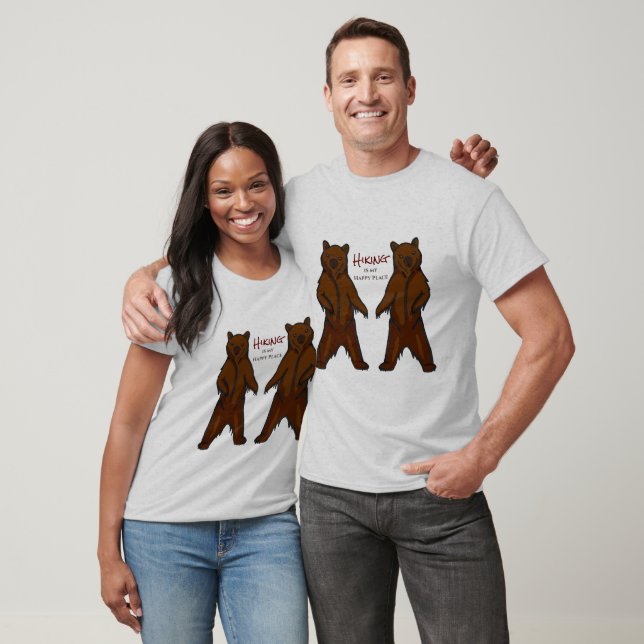 Laddhandsritat grizzlybjörn t shirt (Unisex)
