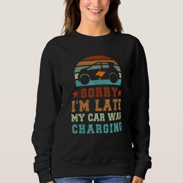 Laddning av batteri för elbil fordon automoti t shirt (Framsida)