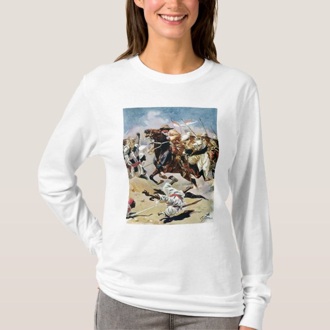 Laddning av de 21st lancersna på Omdurman Tee Shirt (Framsida)