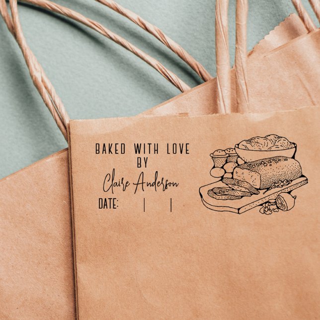 Laddning av det anpassade namnet Bröd som har spar Självfärgande Stämpel (Skapare uppladdad)