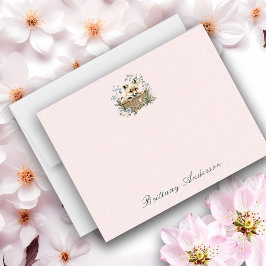 Laddning av fox och Blommigt allt för golvbeläggni Anteckningskort