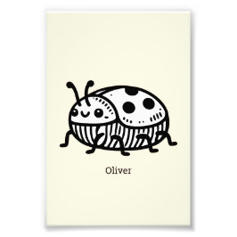 Laddning av illustration av handritad beetle fototryck