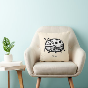 Laddning av illustration av handritad beetle kudde