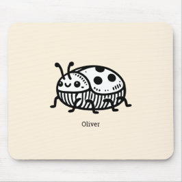 Laddning av illustration av handritad beetle musmatta