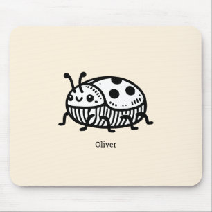 Laddning av illustration av handritad beetle musmatta