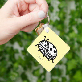 Laddning av illustration av handritad beetle nyckelring