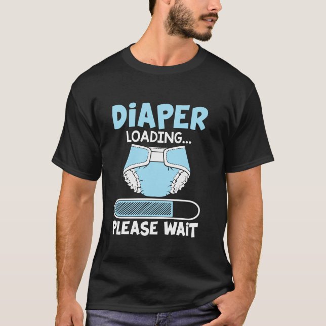 Laddning av nedtoning Vänta Långärmaden för att få T Shirt (Framsida)