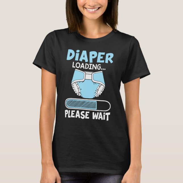 Laddning av nedtoning Vänta på nyans T Shirt (Framsida)