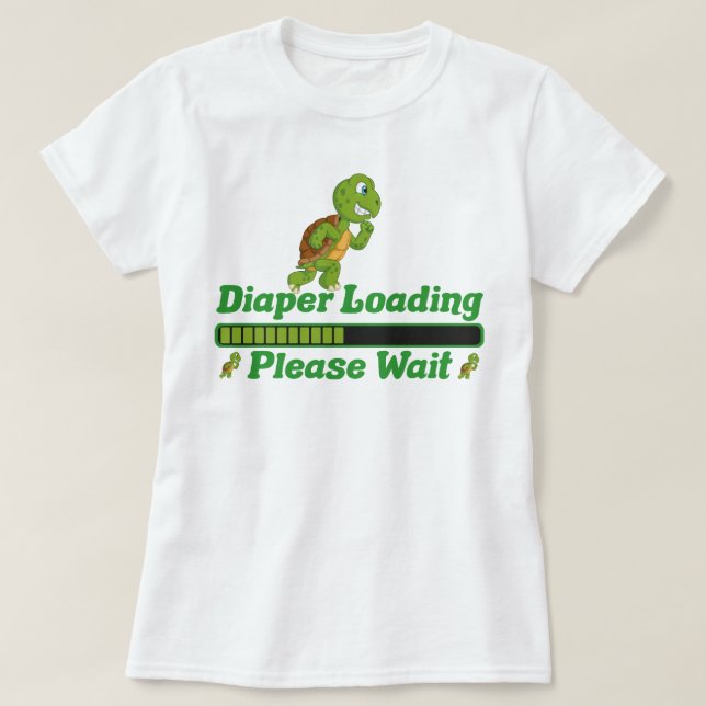 Laddning av pappersladdning Vänta. Lönsam gåva til T Shirt (Design framsida)