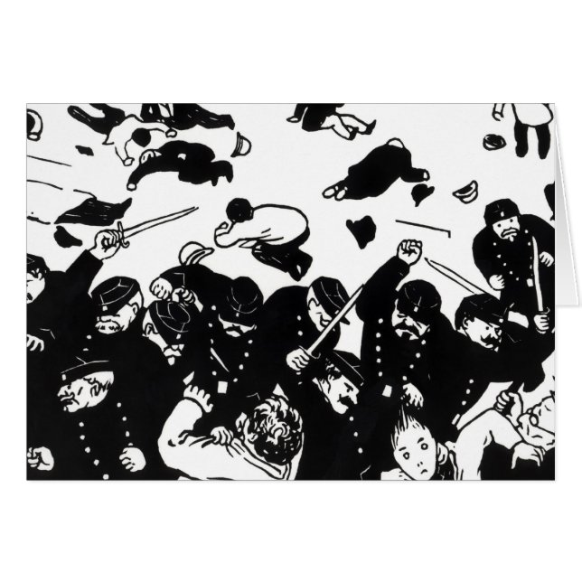 Laddningen, 1893 hälsningskort (Framsidan Horizontal)