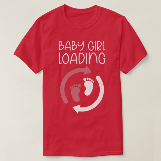 Laddningsfunktionen Flicka Tee Gravid annons (Design framsida)
