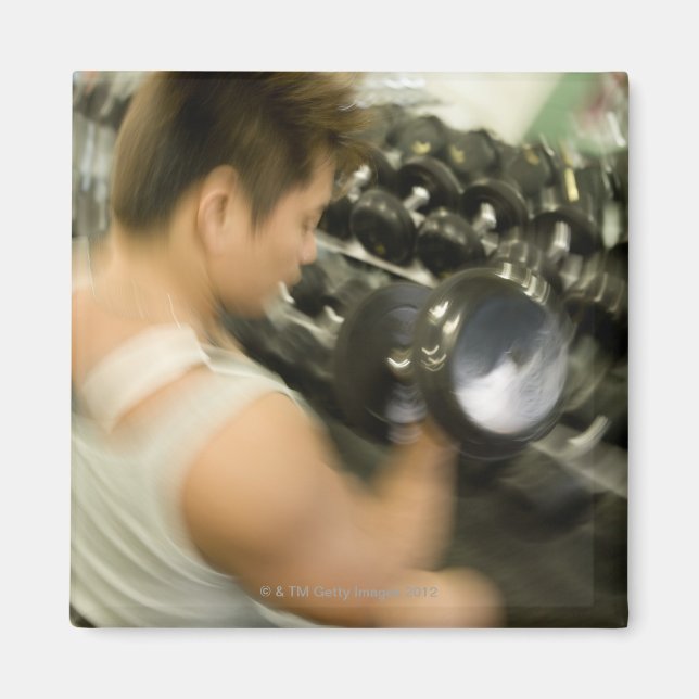 Laddningspropp i gym, vinkel sikt. magnet (Framsidan)
