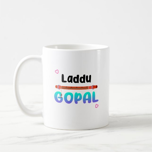 Laddu Gopal Janmashtami Lord Krishna Kaffemugg (Vänster)