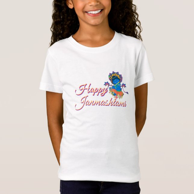 Laddu Gopal Janmashtami Lord Krishna T Shirt (Framsida)