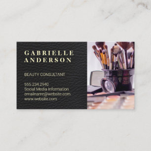 Läder Beauty Mode Stylist Visitkort