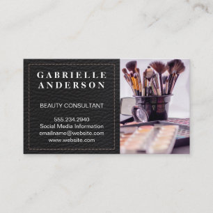 Läder Beauty Mode Stylist Visitkort