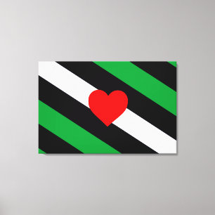 Läder Boi Pride Flagga Canvastryck