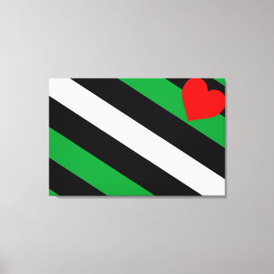 Läder Boi Pride Flagga Canvastryck
