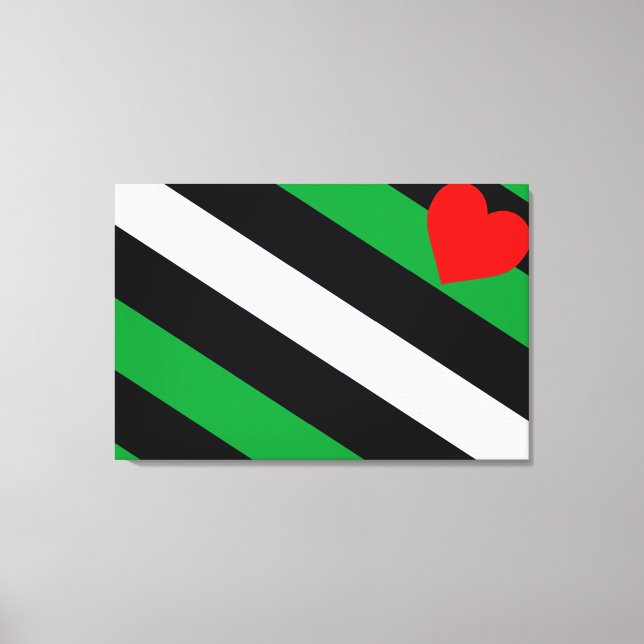 Läder Boi Pride Flagga Canvastryck (Framsida)