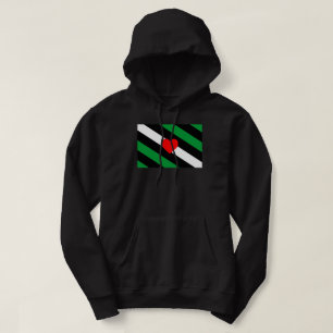 Läder Boi Pride Flagga Hoodie