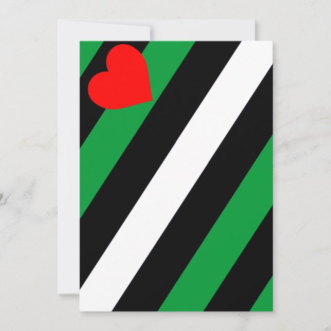 Läder Boi Pride Flagga Julkort (Framsida)