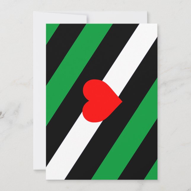 Läder Boi Pride Flagga Julkort (Framsida)
