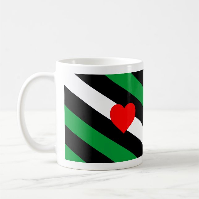 Läder Boi Pride Flagga Kaffemugg (Vänster)