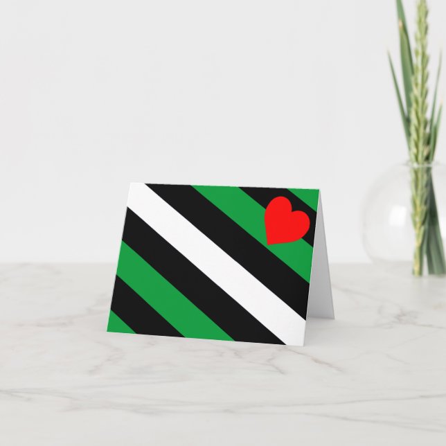 Läder Boi Pride Flagga Kort (Framsida)