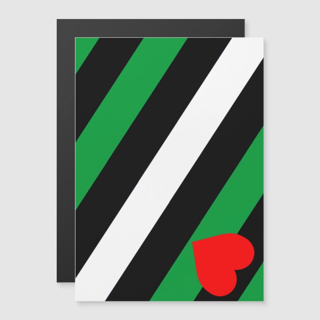 Läder Boi Pride Flagga Magnetisk Inbjudningskort (Fram/baksida)