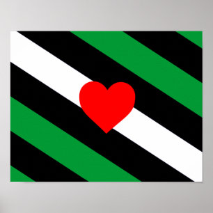Läder Boi Pride Flagga Poster
