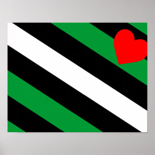 Läder Boi Pride Flagga Poster