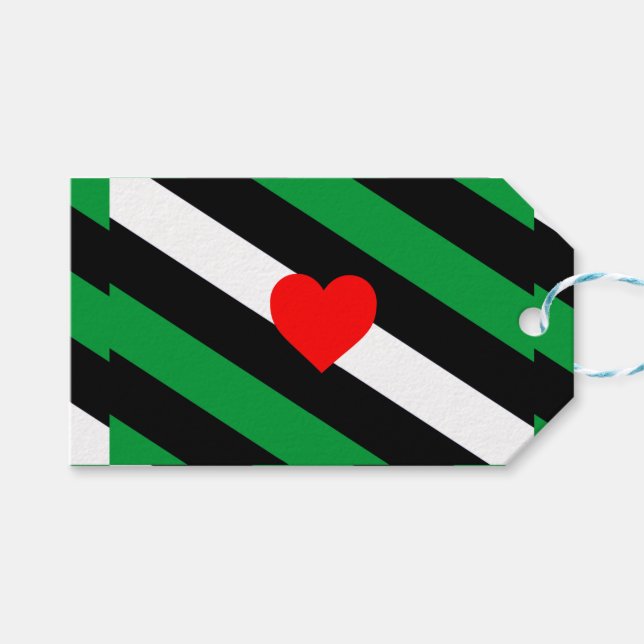 Läder Boi Pride Flagga Presentetikett (Framsidan (Horisontell))