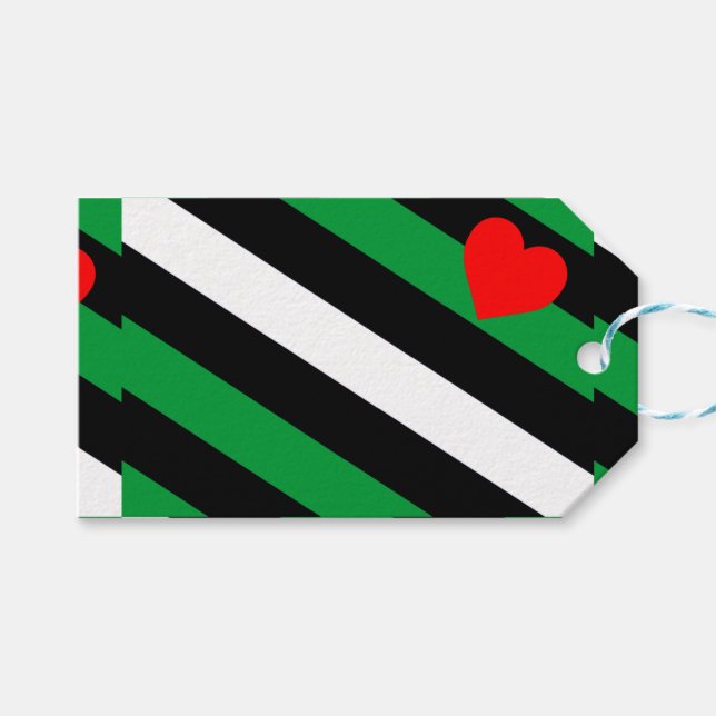 Läder Boi Pride Flagga Presentetikett (Framsidan (Horisontell))