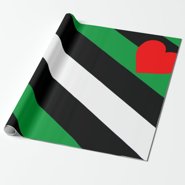 Läder Boi Pride Flagga Presentpapper (Utrullad)