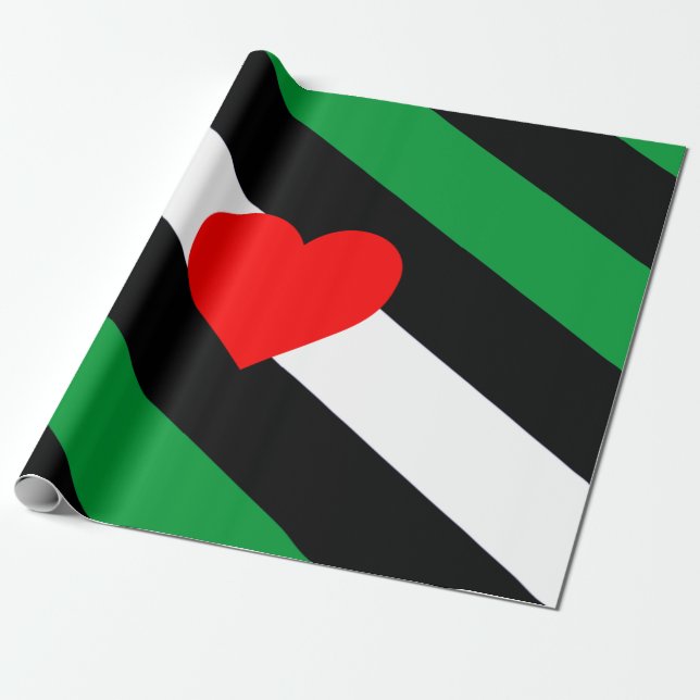Läder Boi Pride Flagga Presentpapper (Utrullad)