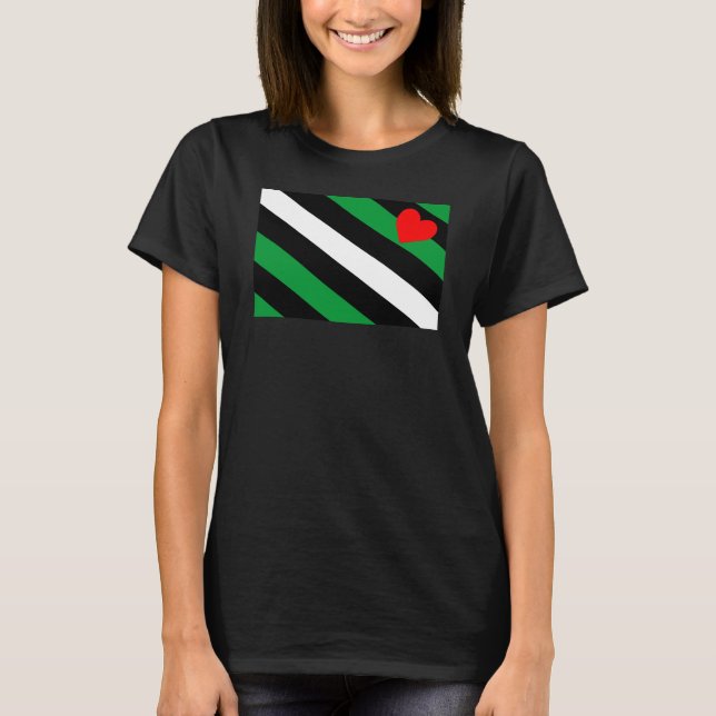 Läder Boi Pride Flagga T Shirt (Framsida)