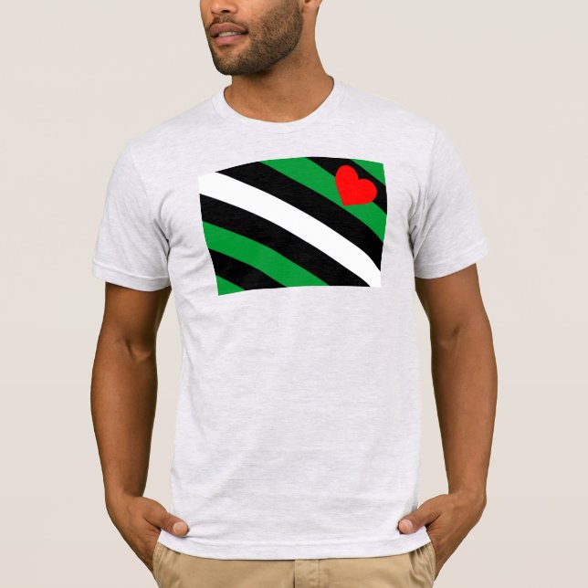 Läder Boi Pride Flagga T Shirt (Framsida)