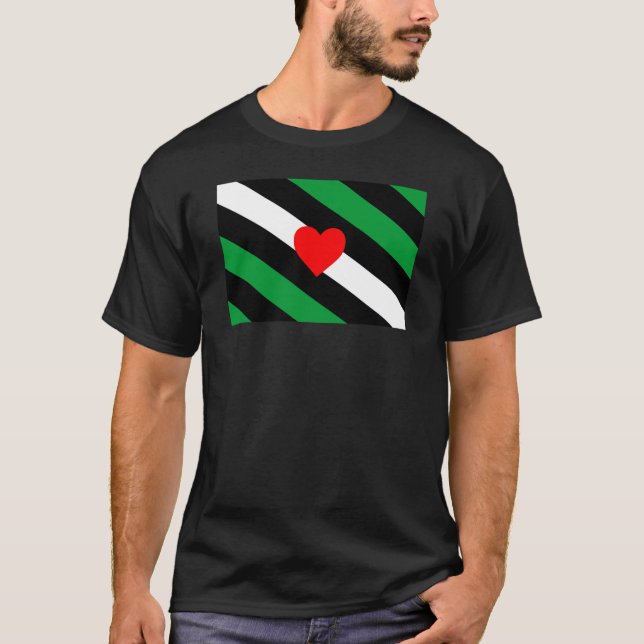 Läder Boi Pride Flagga T Shirt (Framsida)
