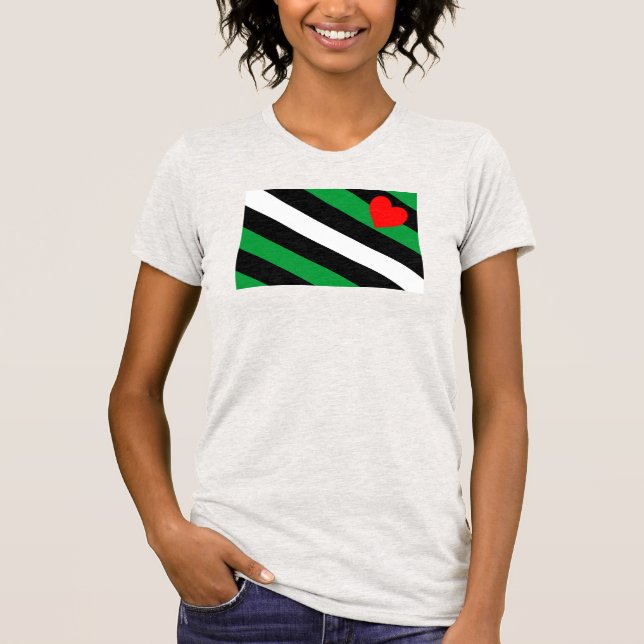 Läder Boi Pride Flagga T Shirt (Framsida)