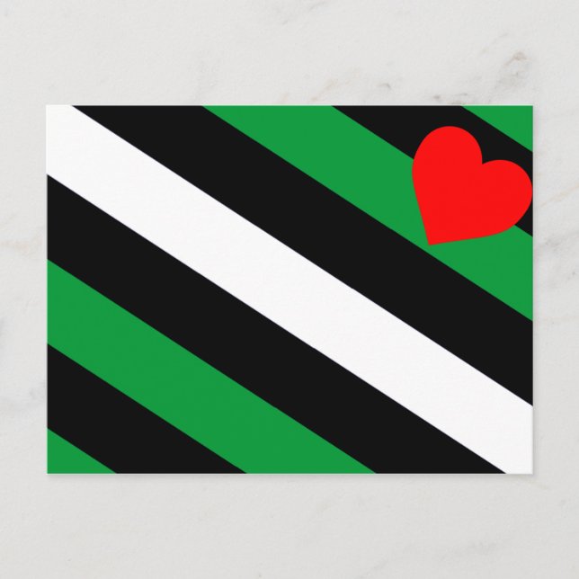 Läder Boi Pride Flagga Vykort (Framsida)