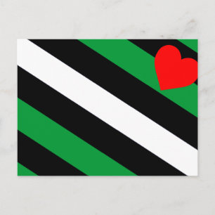 Läder Boi Pride Flagga Vykort