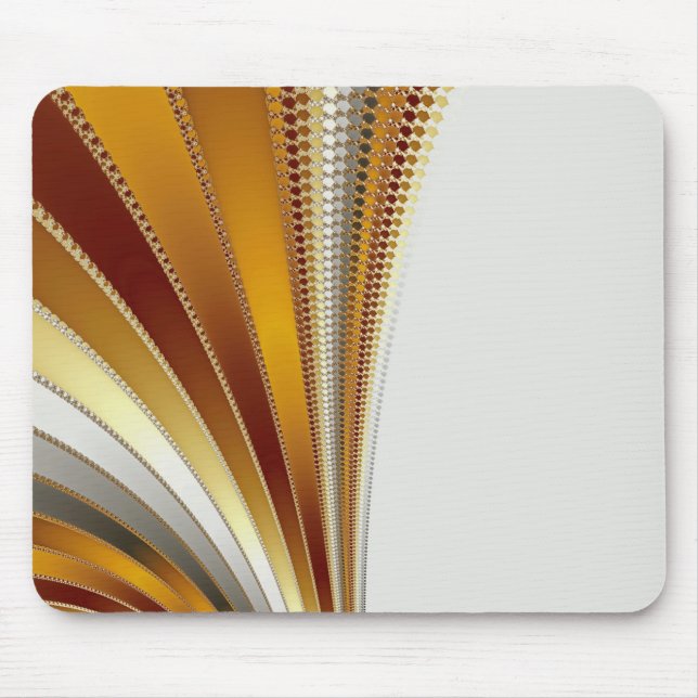 Läder - Fractal Mousepad Musmatta (Framsidan)