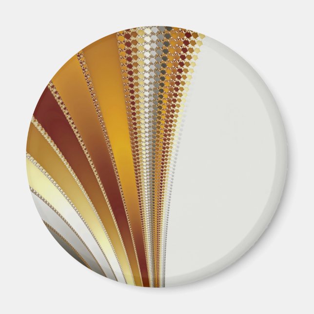 Läder - Fractalmagnet Magnet (Framsidan)