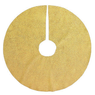Läder från Bright Guld: Texturerad bakgrund Julgransmatta Borstad Polyester