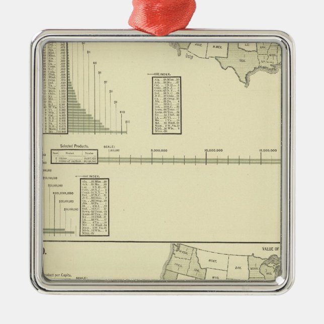 Läder Julgransprydnad Metall (Framsidan)