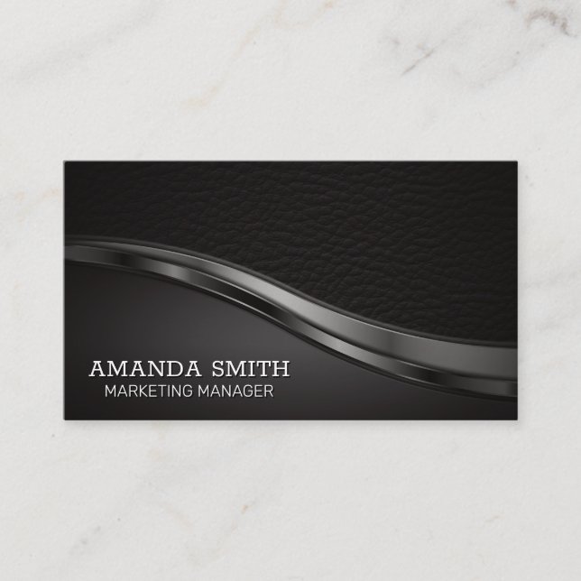 Läder | Lux Trim | Executive Visitkort (Framsida)
