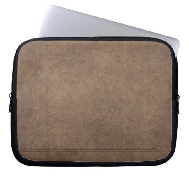 Läder Neoprene Laptop sleeve 10 tum (Framsidan)