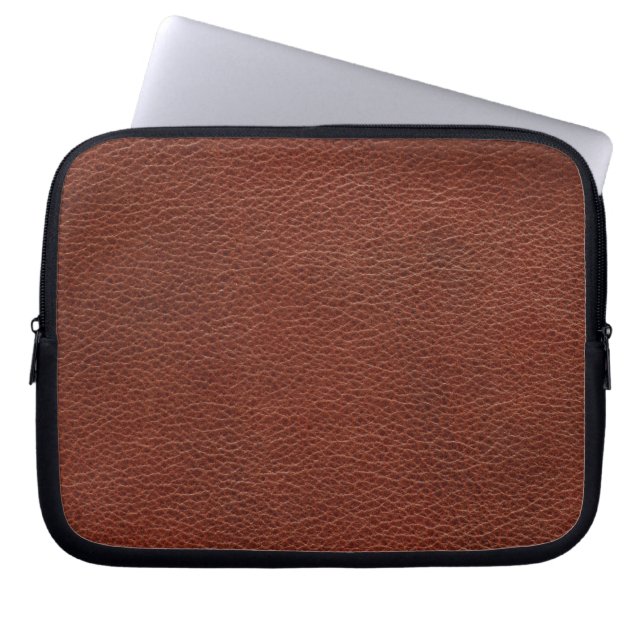 Läder Neoprene Laptop sleeve 10 tum (Framsidan)