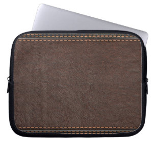 Läder Neoprene Laptop sleeve 10 tum