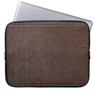 Läder Neoprene Laptop sleeve 15 tum